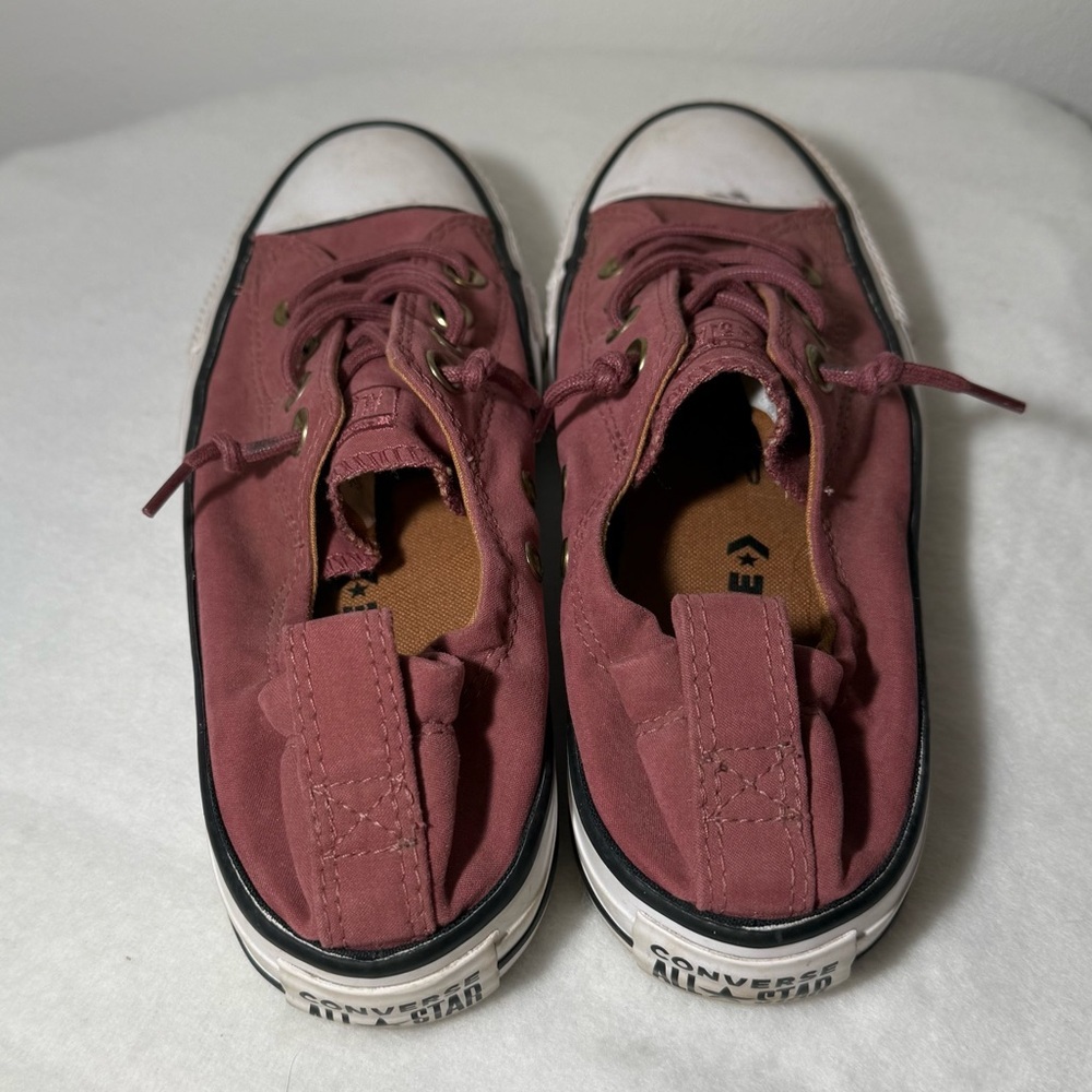 Converse All Star Chuck Taylors with Elastic Heel Pink Burgundy Color Women’s 7 - Picture 3 of 7